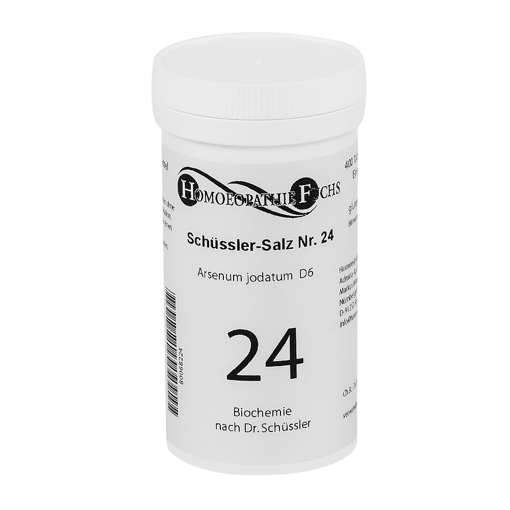 HOMOEOPATHIEFUCHS Schüssler-Salz Nummer 24 Arsenium jodatum D6 Biochemie 400 St Tabletten