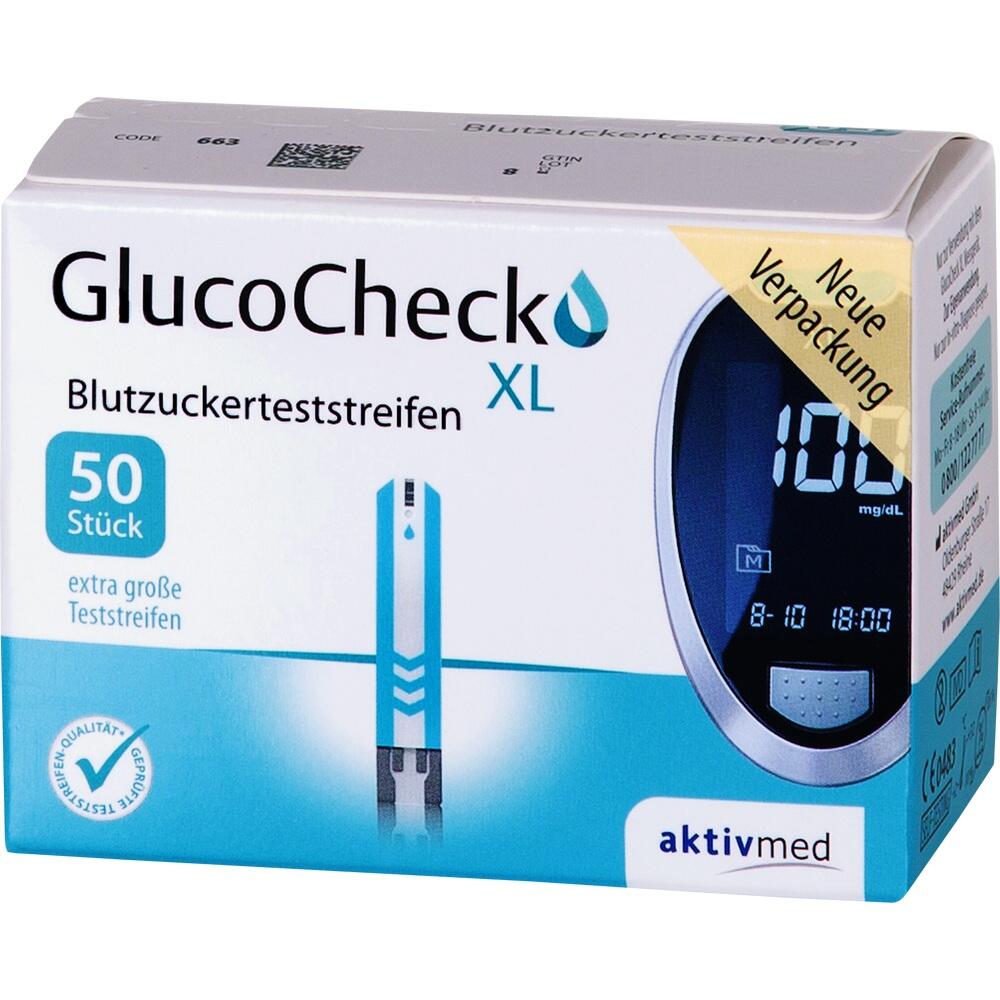 GLUCO CHECK XL Blutzuckerteststreifen 50 St Teststreifen