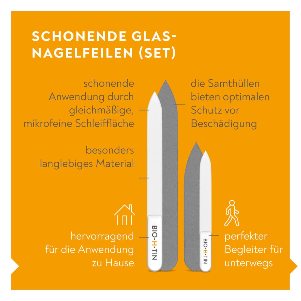 BIO-H-TIN Schonende Glas-Nagelfeile Set 1 St