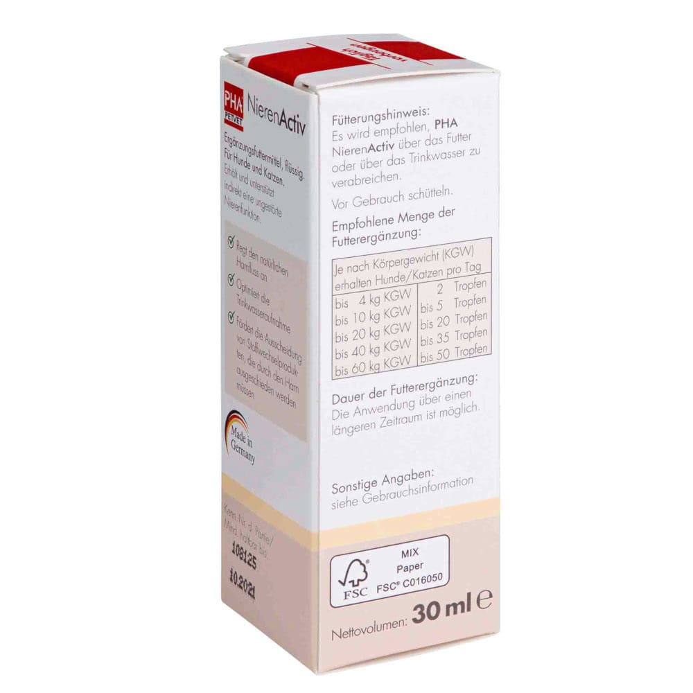 PHA NierenActiv Tropfen für Hunde und Katzen 30 ml Tropfen