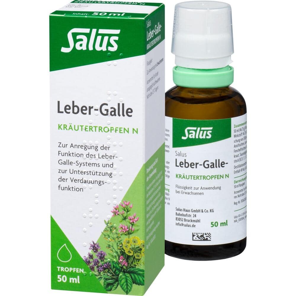 LEBER GALLE Kräutertropfen N Salus 50 ml Flüssigkeit