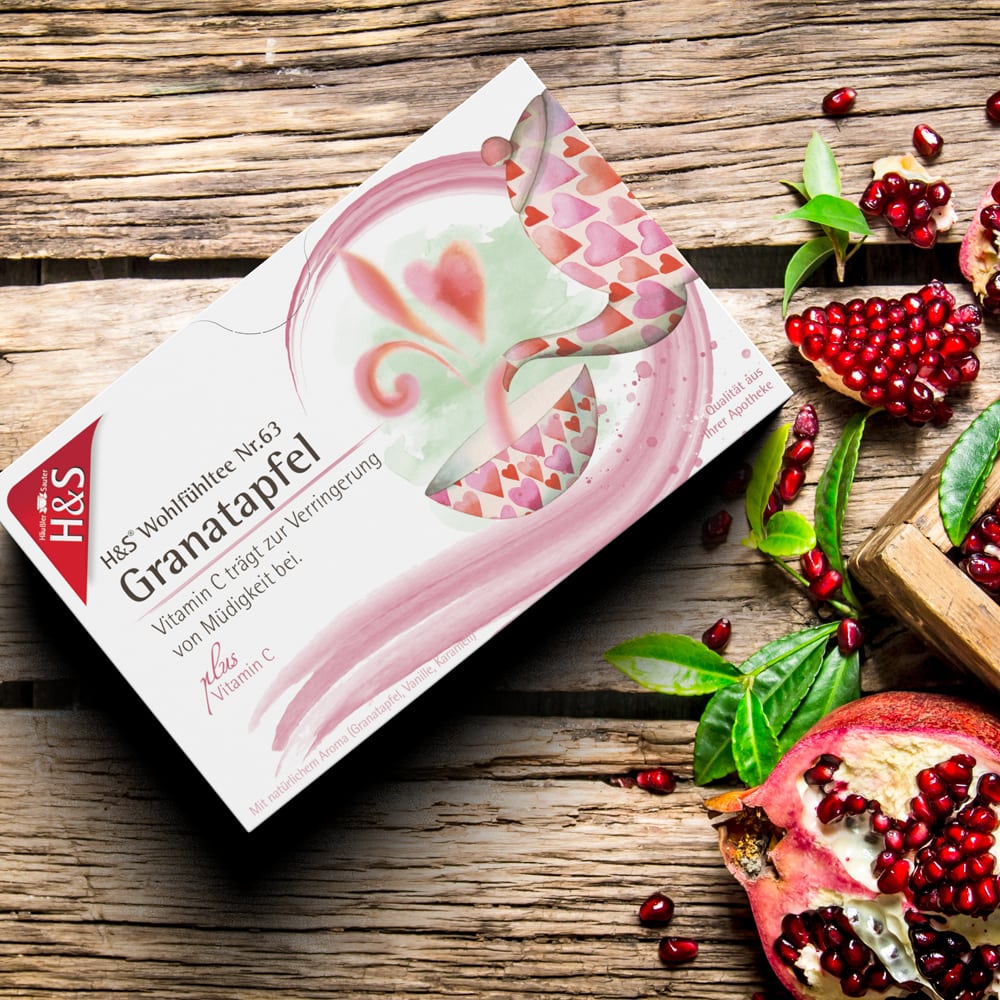 H&S Wohlfühltee Granatapfel 20X2 g Filterbeutel