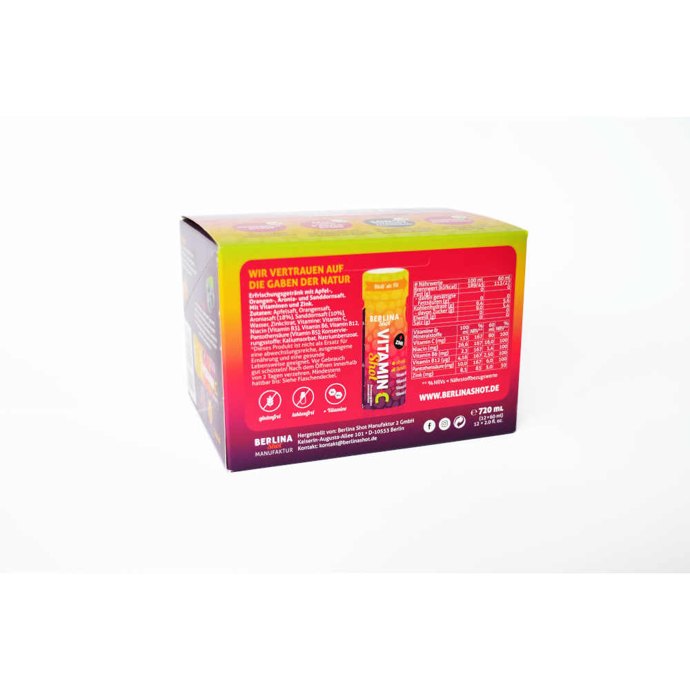 BERLINA VITAMIN + C Shot 12X60 ml Trinkampullen