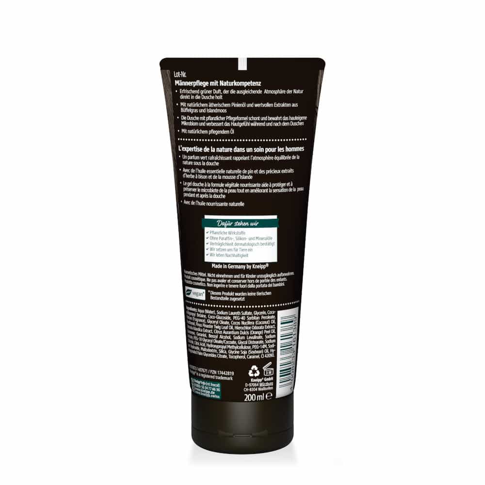 Kneipp MEN Haut & Haar 2in1 Dusche NATURE FEELING 200 ml Duschgel