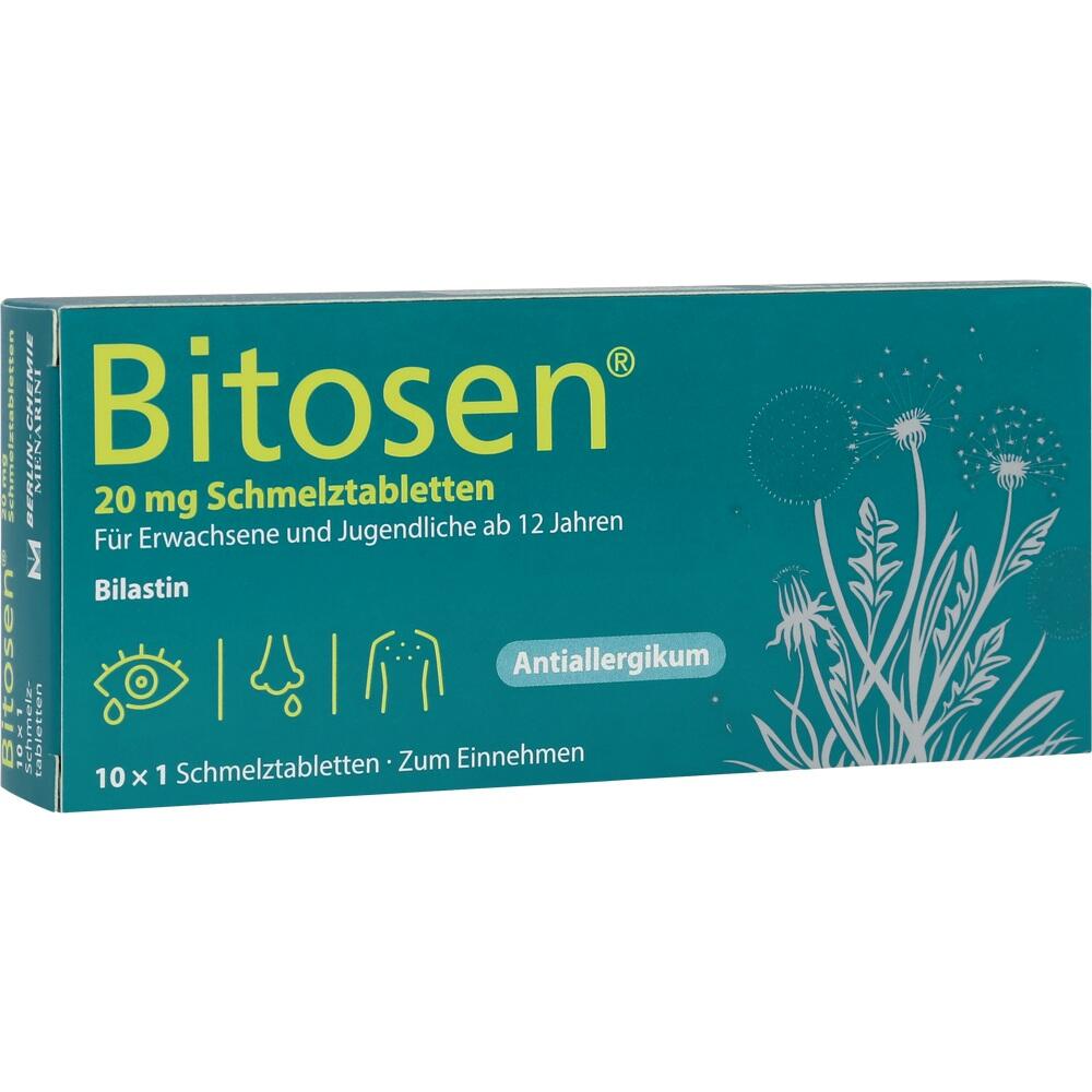 Bitosen 20 mg Antiallergikum 10 St Schmelztabletten