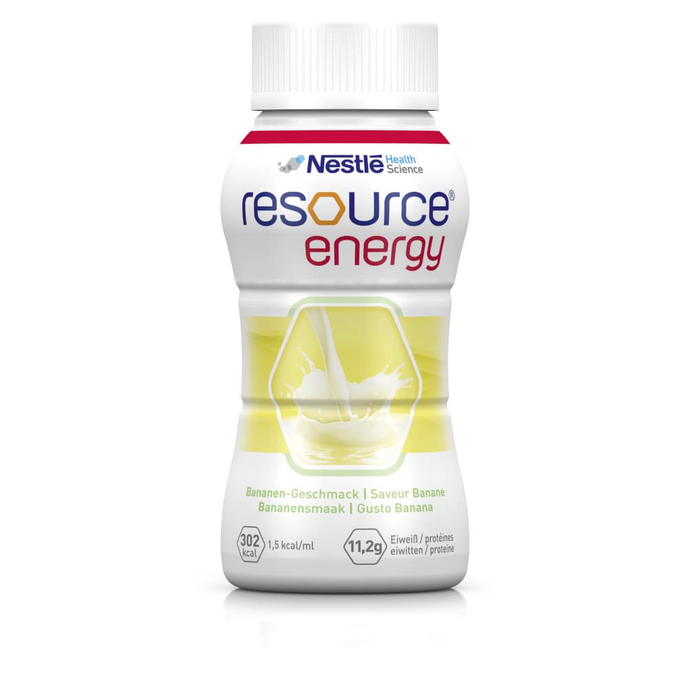 resource energy Banane 4X200 ml Flüssigkeit