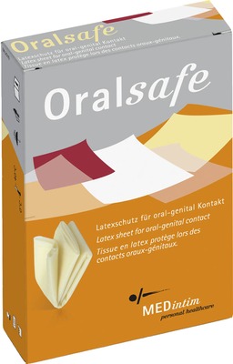 Oral Safe Latexschutztuch Vanille 8 St Tücher