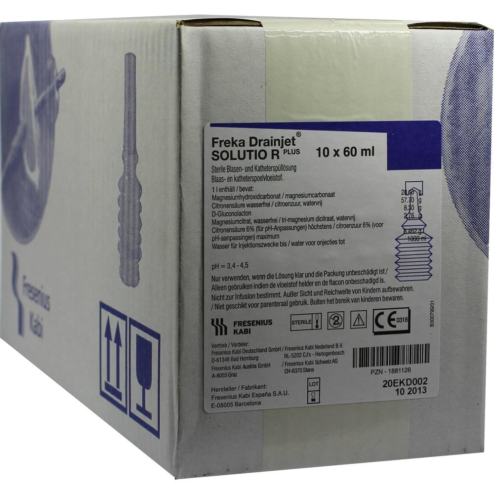 FREKA DRAINJET Solutio R Plus Flasche 10X60 ml Flaschen