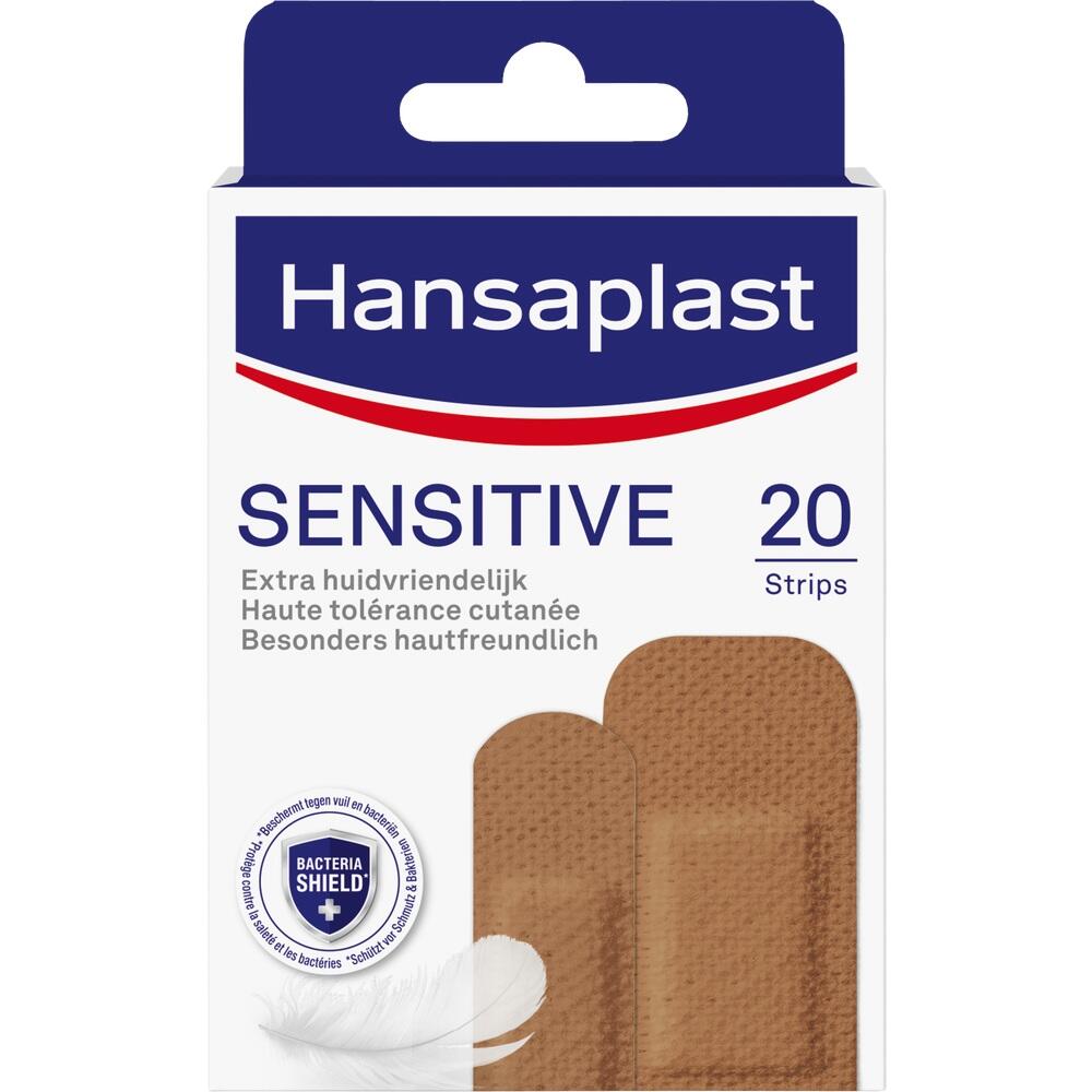 Hansaplast SENSITIVE 20 Strips Medium 20 St Pflaster