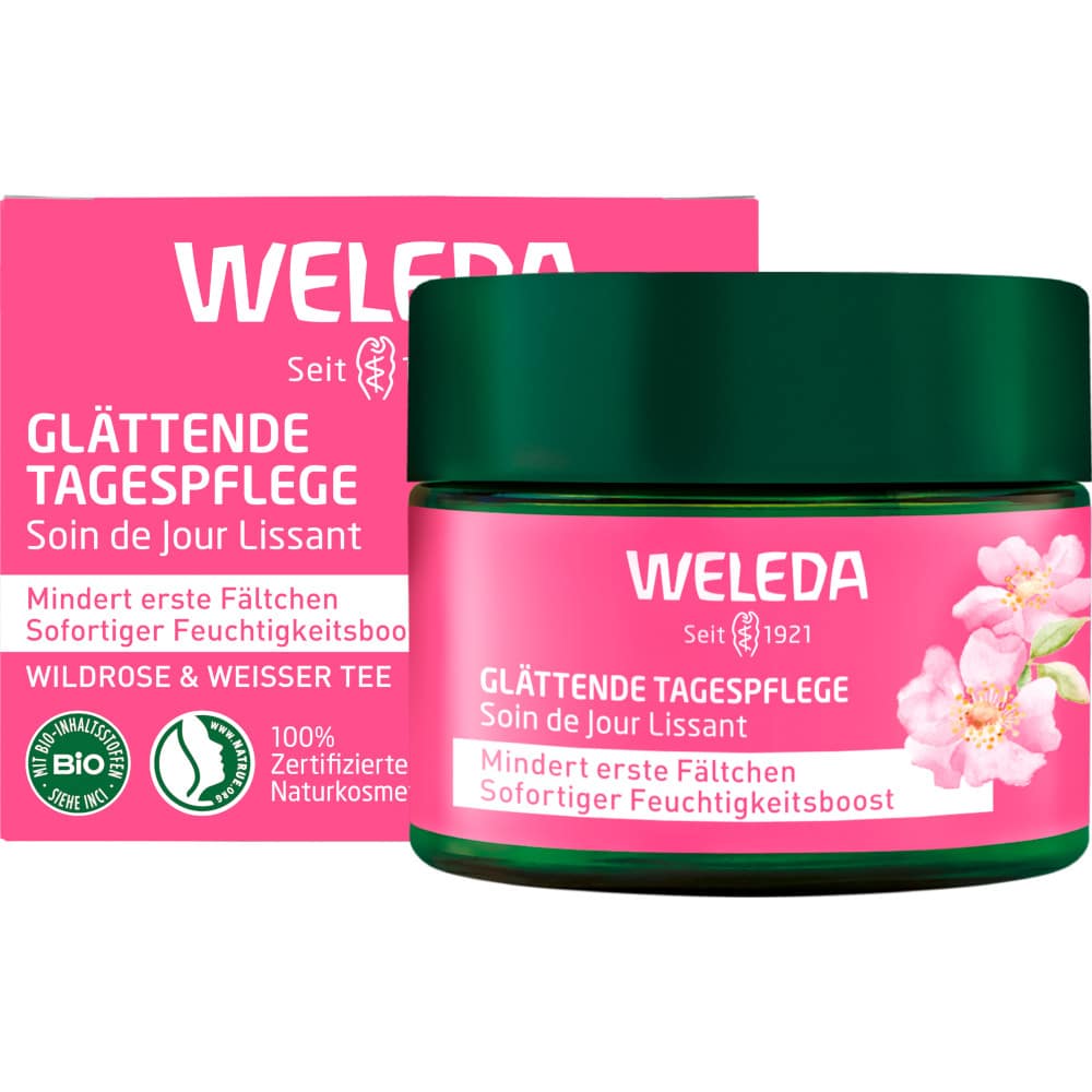 WELEDA Glättende Tagespflege Wildrose & Weisser Tee 40 ml Creme