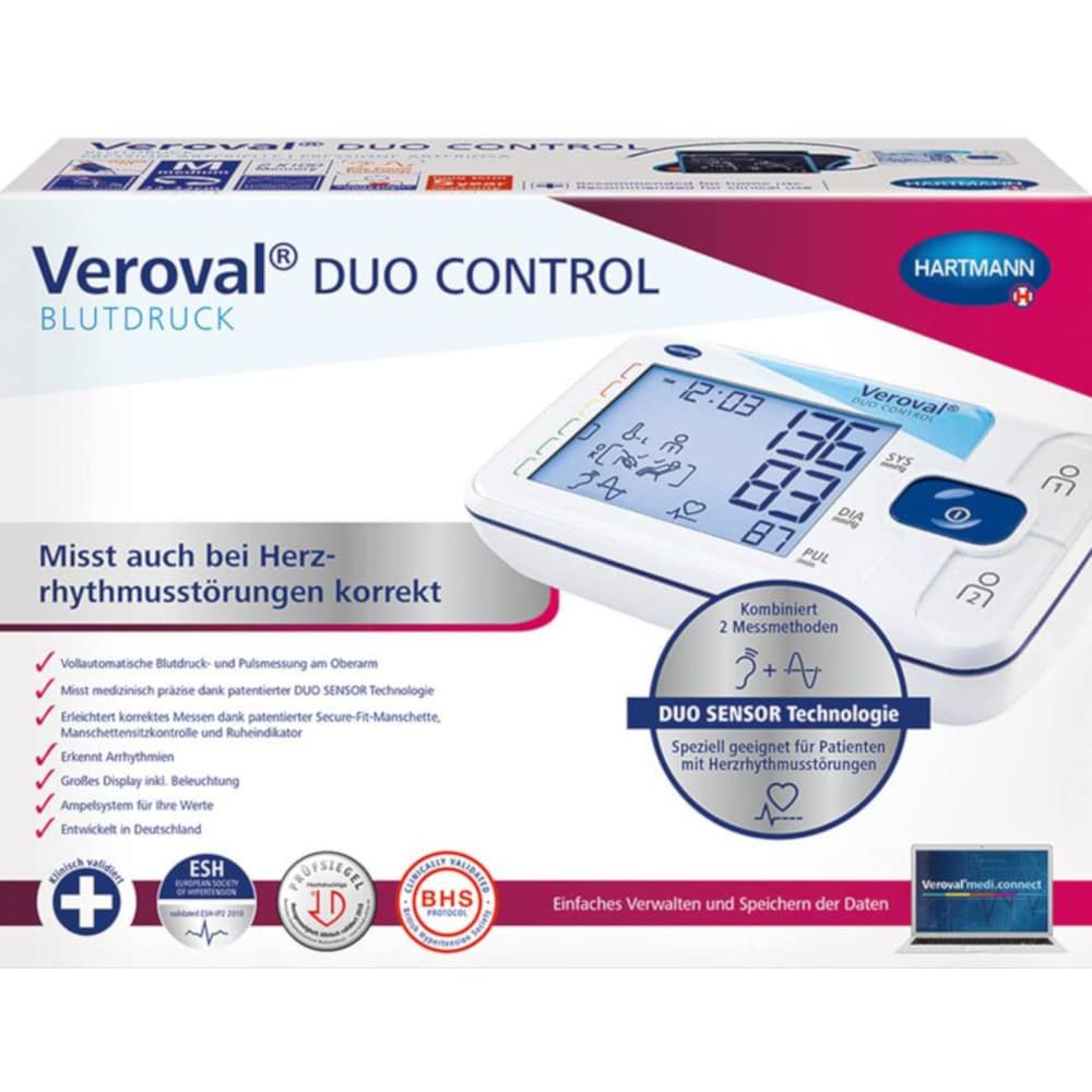 Veroval Duo Control Oberarm-Blutdruckmessgerät Large 1 St