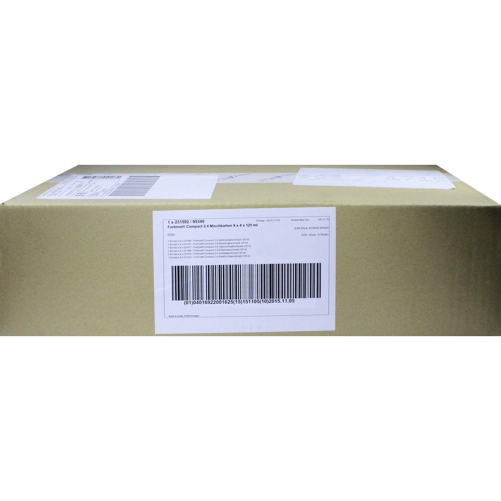 Fortimel Compact 2.4 Trinknahrung Mischkarton 8X4X125 ml Flüssigkeit