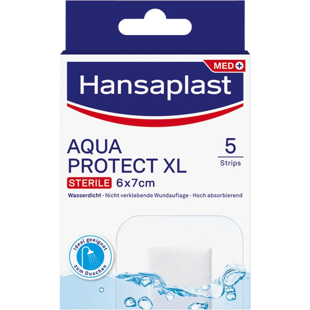 Hansaplast AQUA PROTECT XL 6x 7cm 5 St Pflaster