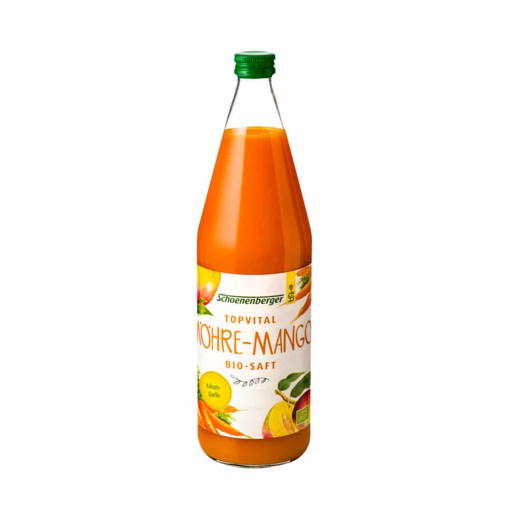Schoenenberger TOPVITAL MÖHRE-MANGO BIO-SAFT 750 ml Saft