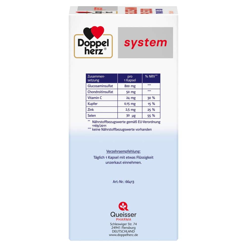 Doppelherz system GLUCOSAMIN PLUS 800 120 St Kapseln