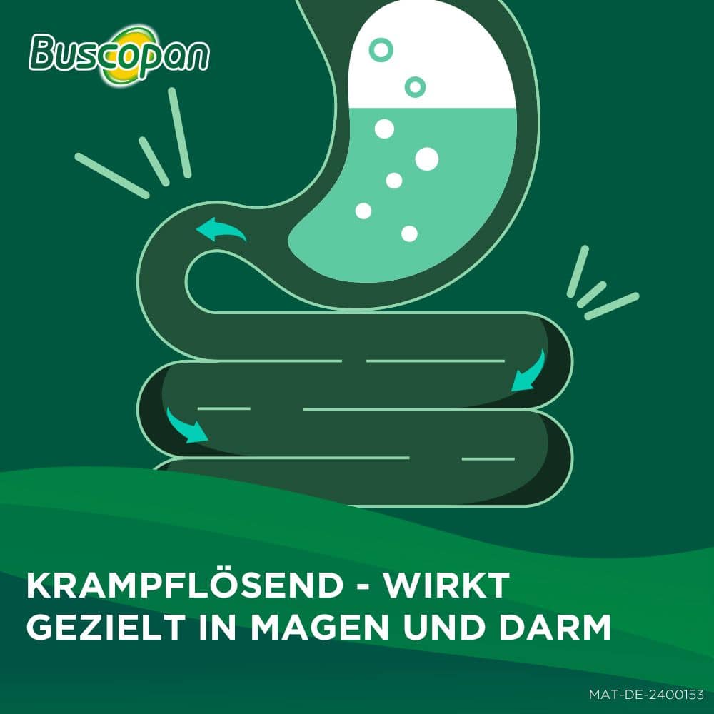 Buscopan Dragees - bei Bauchschmerzen & Bauchkrämpfen 50 St Überzogene Tabletten