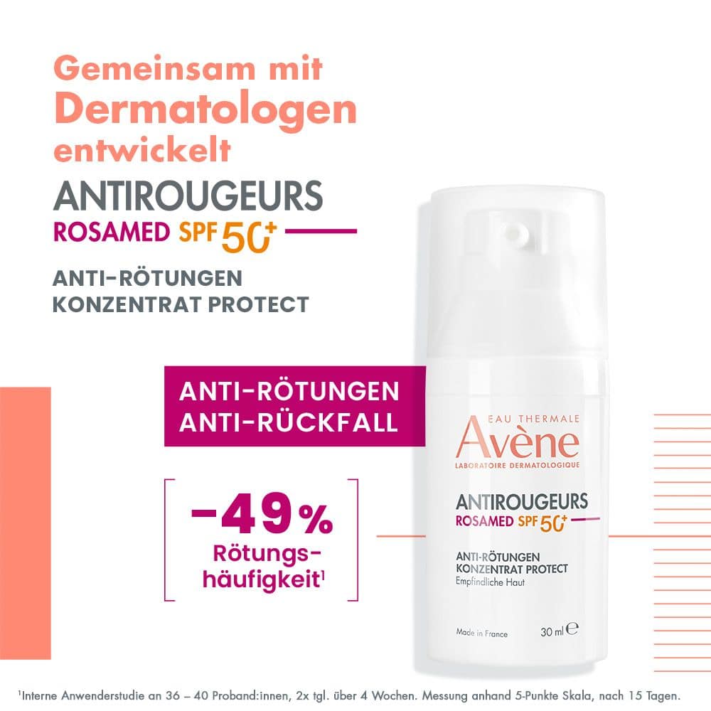 Avène Antirougeurs Rosamed SPF50+ Anti-Rötungen Konzentrat Protect 30 ml Konzentrat