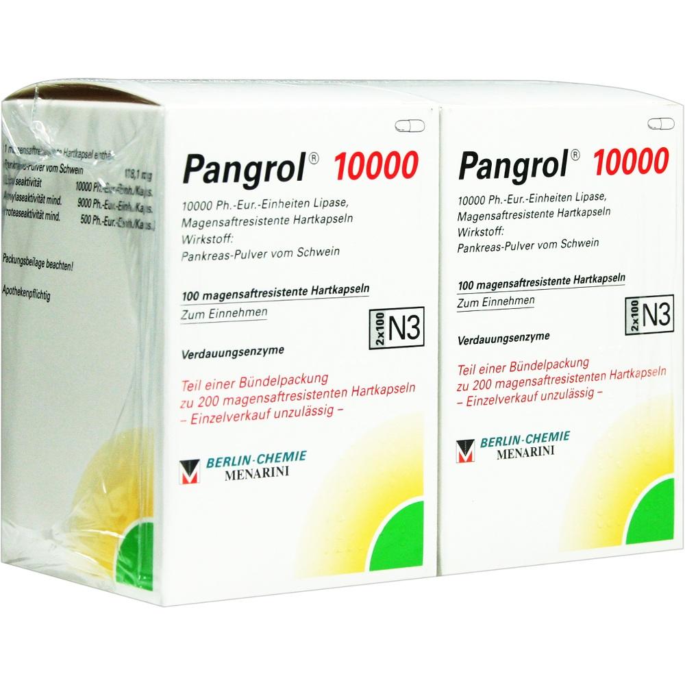 Pangrol 10000 200 St Hartkapseln mit magensaftresistent überzogenen Pellets