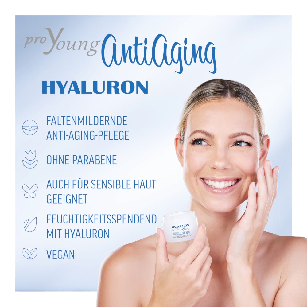 proYoung HYALURON ANTI AGING FALTENFILLER GESICHTSCREME 50 ml Creme
