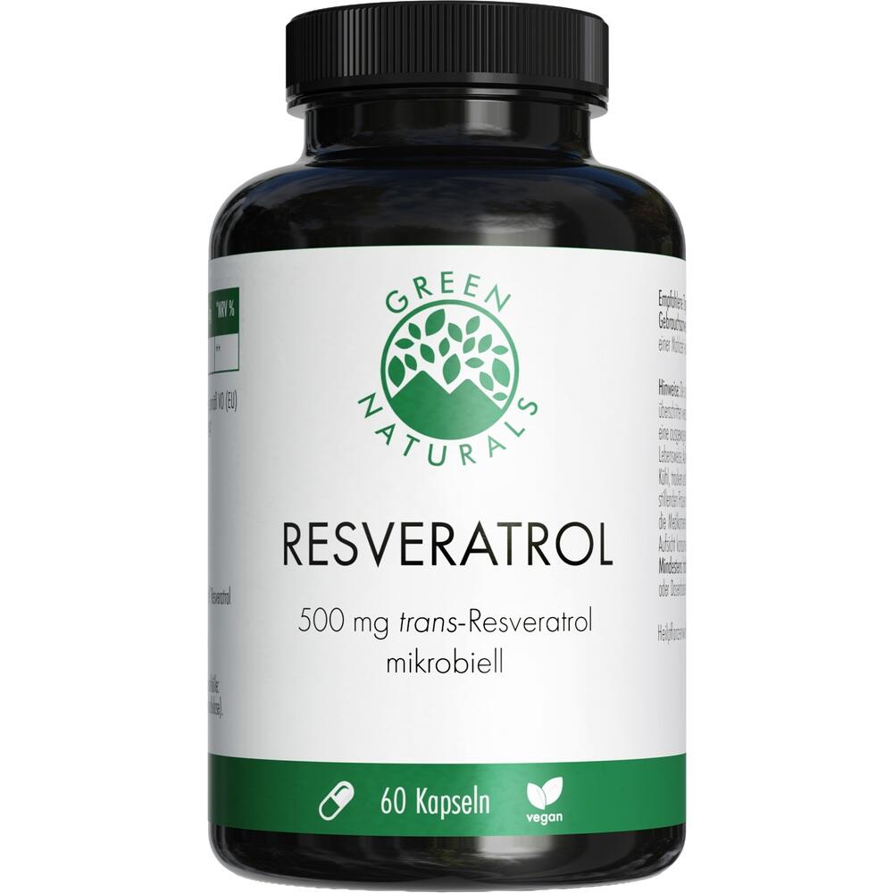 GREEN NATURALS RESVERATROL 500mg trans-Resveratrol 60 St Kapseln