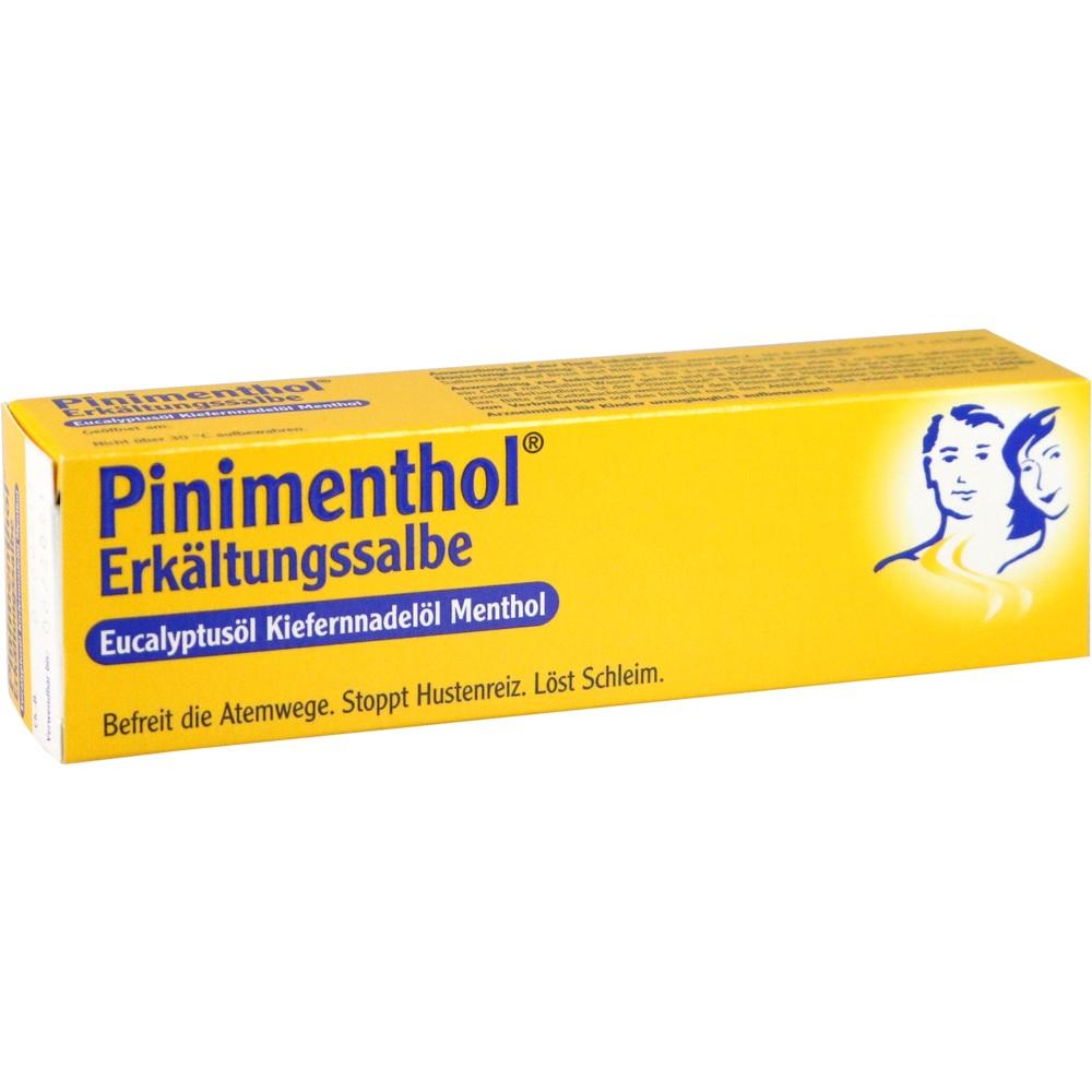 Pinimenthol Erkältungssalbe ab 12 Jahren - mit Eucalyptusöl, Kiefernnadelöl und Menthol 50 g Creme