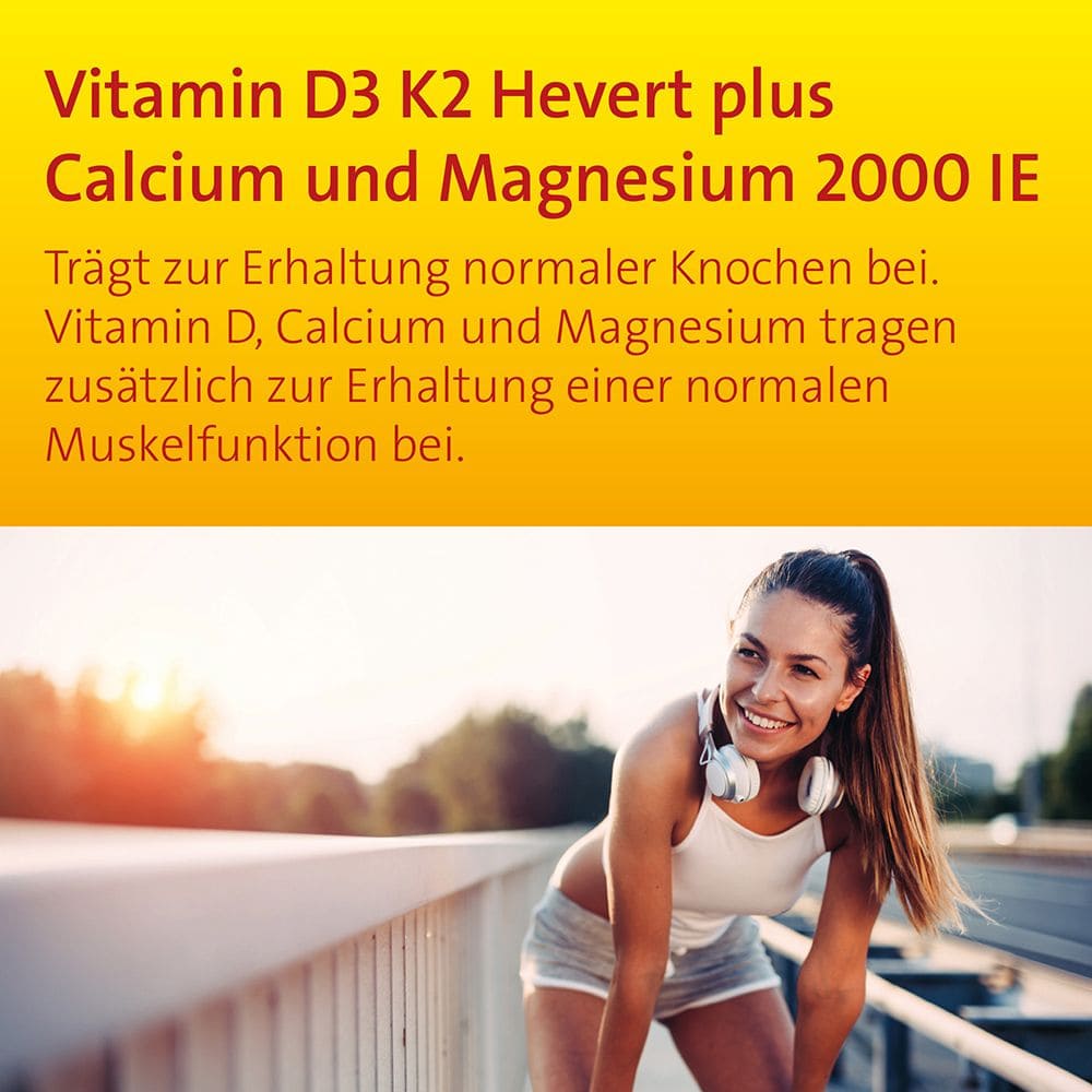 VITAMIN D3 K2 HEVERT 2000 I.E. 120 St Kapseln
