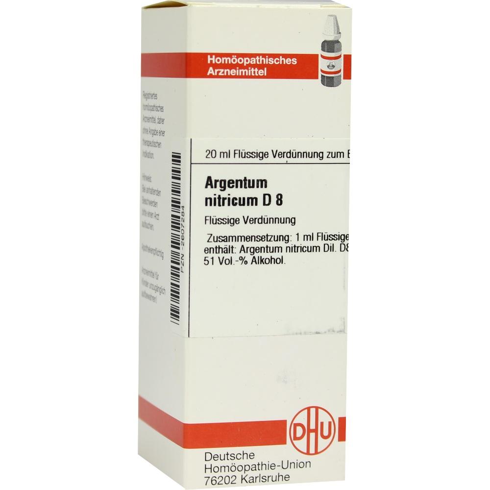 ARGENTUM NITRICUM D 8 Dilution 20 ml Dilution