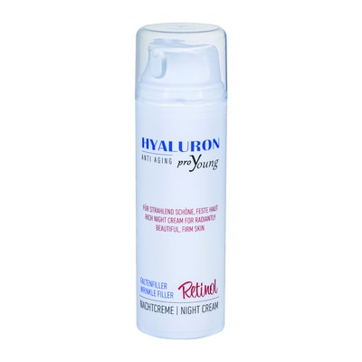 proYoung HYALURON ANTI AGING FALTENFILLER Retinol Nachtcreme 140 ml Nachtcreme