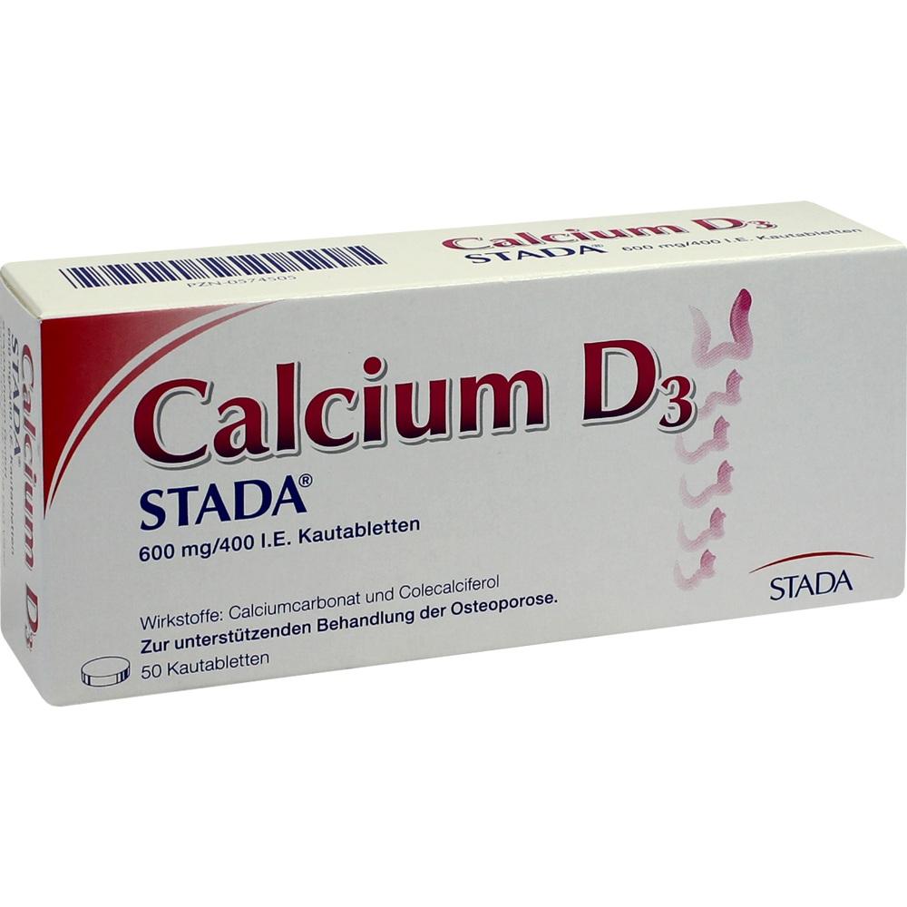 Calcium D3 STADA 600mg/400 I.E.  50 St Kautabletten