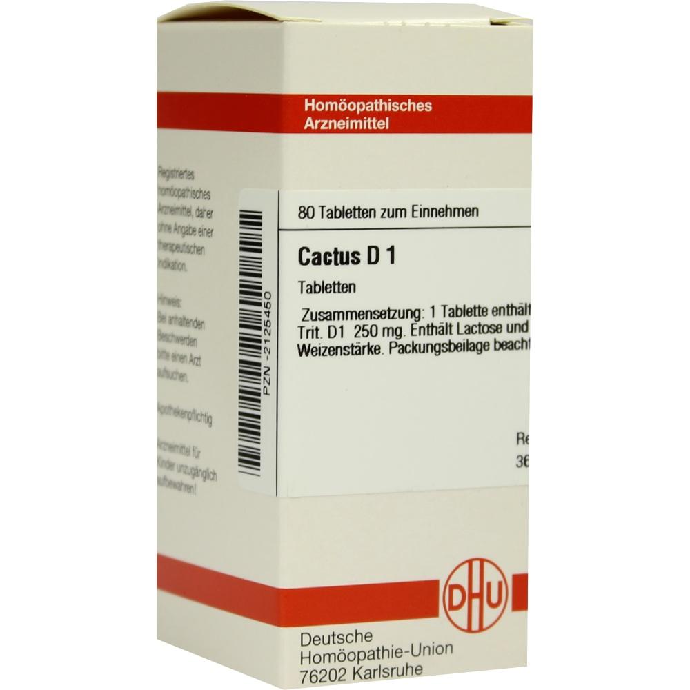 CACTUS D 1 Tabletten 80 St Tabletten