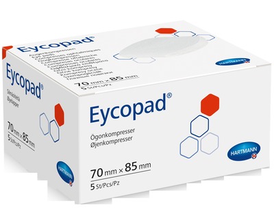 EYCOPAD Augenkompressen 70x85 mm unsteril 5 St Kompressen