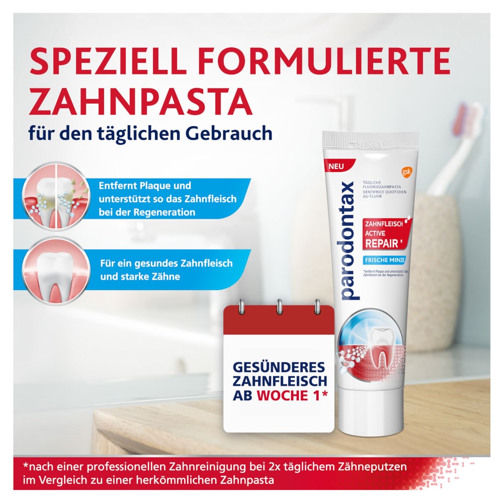 Parodontax Zahnfleisch Active Repair Zahnpasta 75 ml Zahnpasta Parodontax Zahnfleisch Active Repair Zahnpasta 75 ml Zahnpasta