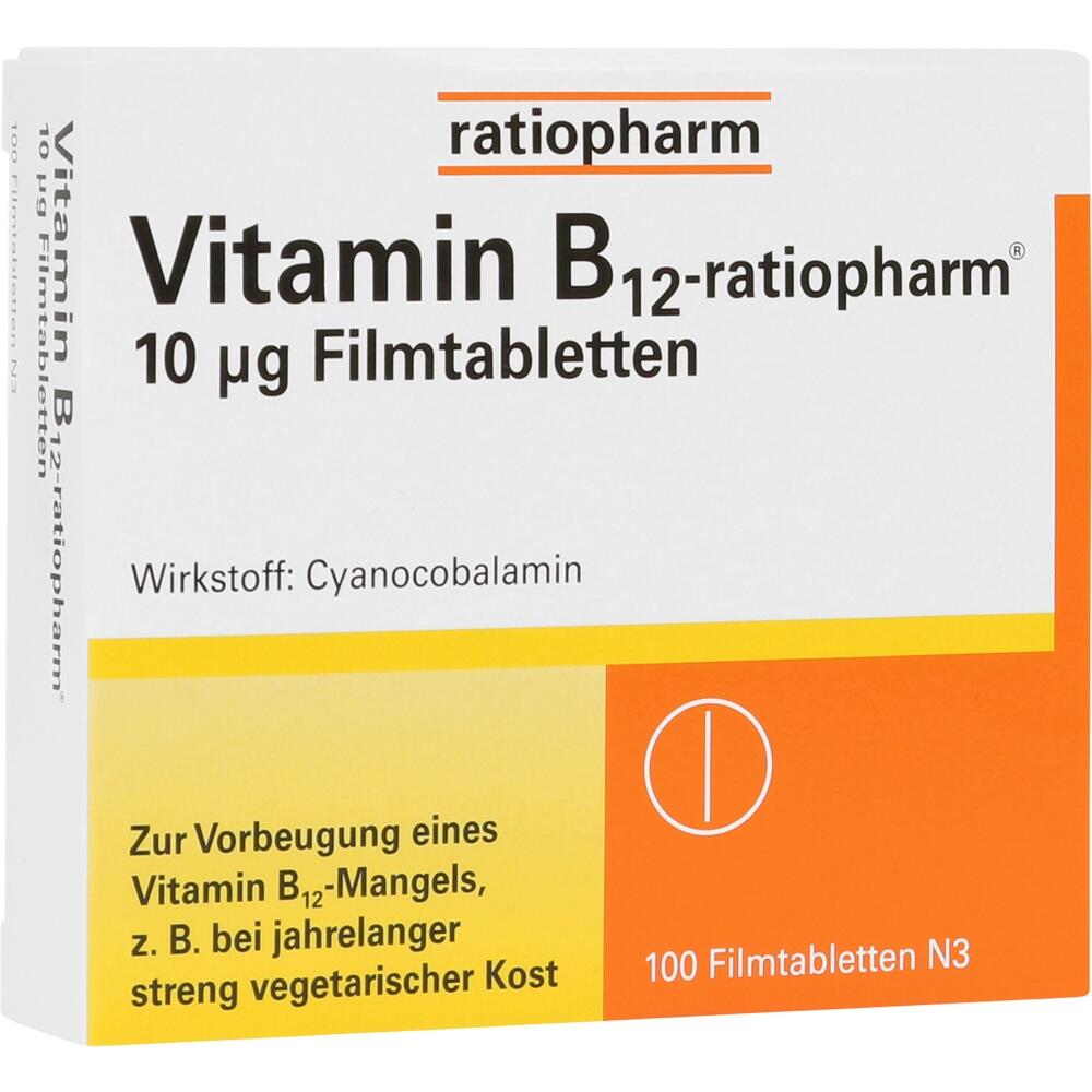 Vitamin B12-ratiopharm 10 µg  100 St Filmtabletten