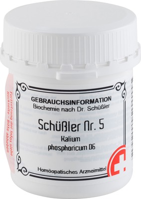 SCHÜSSLER Nr.5 Kalium phosphoricum D 6 Tabletten 400 St Tabletten
