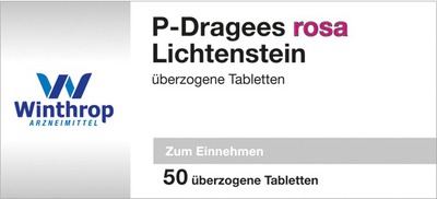 P DRAGEES rosa 50 St Überzogene Tabletten
