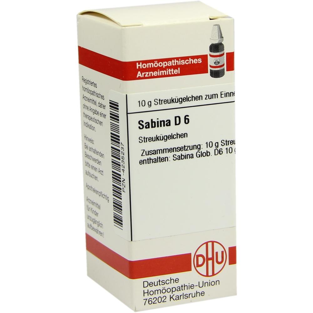 SABINA D 6 Globuli 10 g Globuli