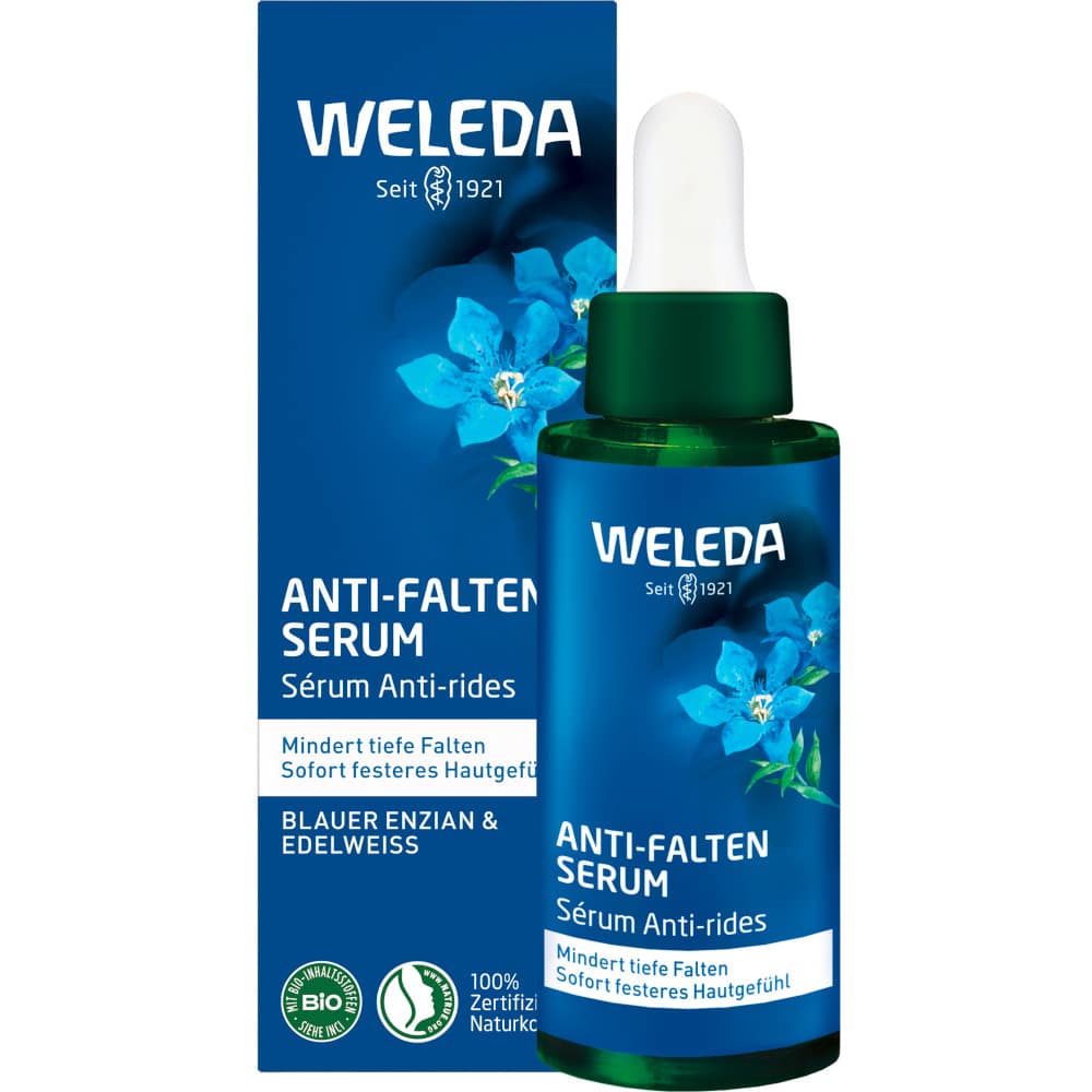 WELEDA Anti-Falten Serum Blauer Enzian & Edelweiss 30 ml Gel
