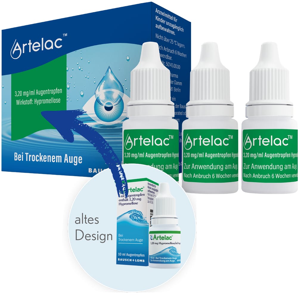 Artelac Augentropfen 3X10 ml Augentropfen
