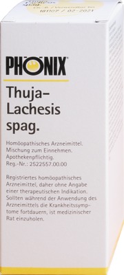 Phönix Thuja Lachesis spag. Tropfen 100 ml Mischung