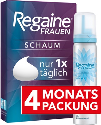 Regaine FRAUEN SCHAUM (4 Monats Packung) bei erblich bedingtem Haarausfall