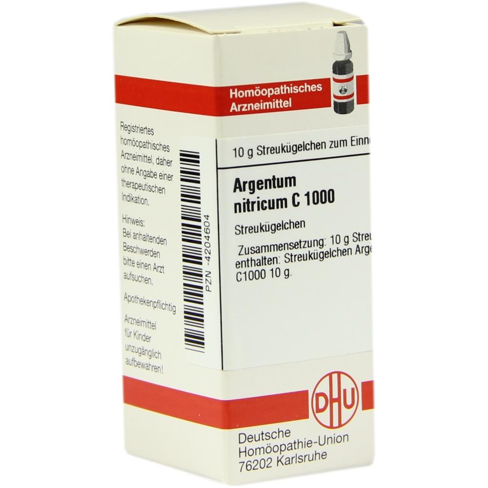 ARGENTUM NITRICUM C 1000 Globuli 10 g Globuli