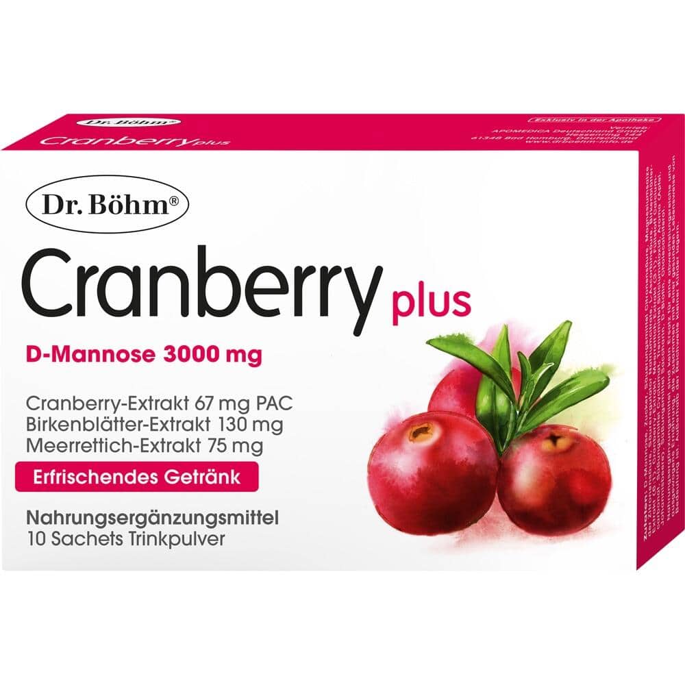 Dr. Böhm Cranberry plus D-mannose 3000 mg 10 St Granulat
