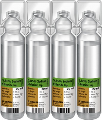 NATRIUMCHLORID 5,85% Braun Infusionslsg.-Konz. 20X100 ml Infusionslösungskonzentrat
