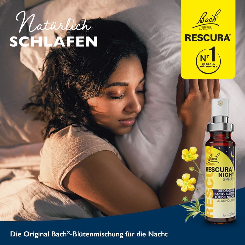 Bachblüten RESCURA NIGHT Spray alkoholfrei 20 ml Spray