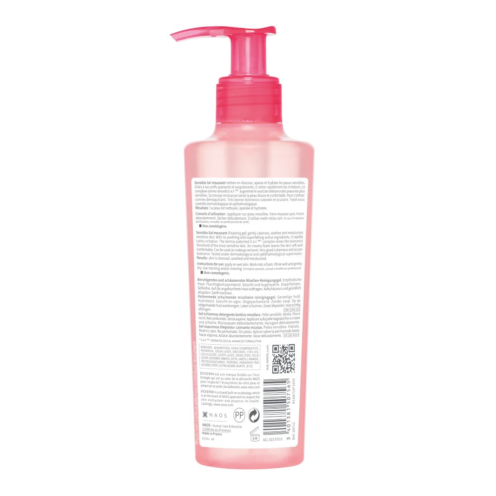 BIODERMA Sensibio Gel Moussant Reinigungsgel 200 ml Gel
