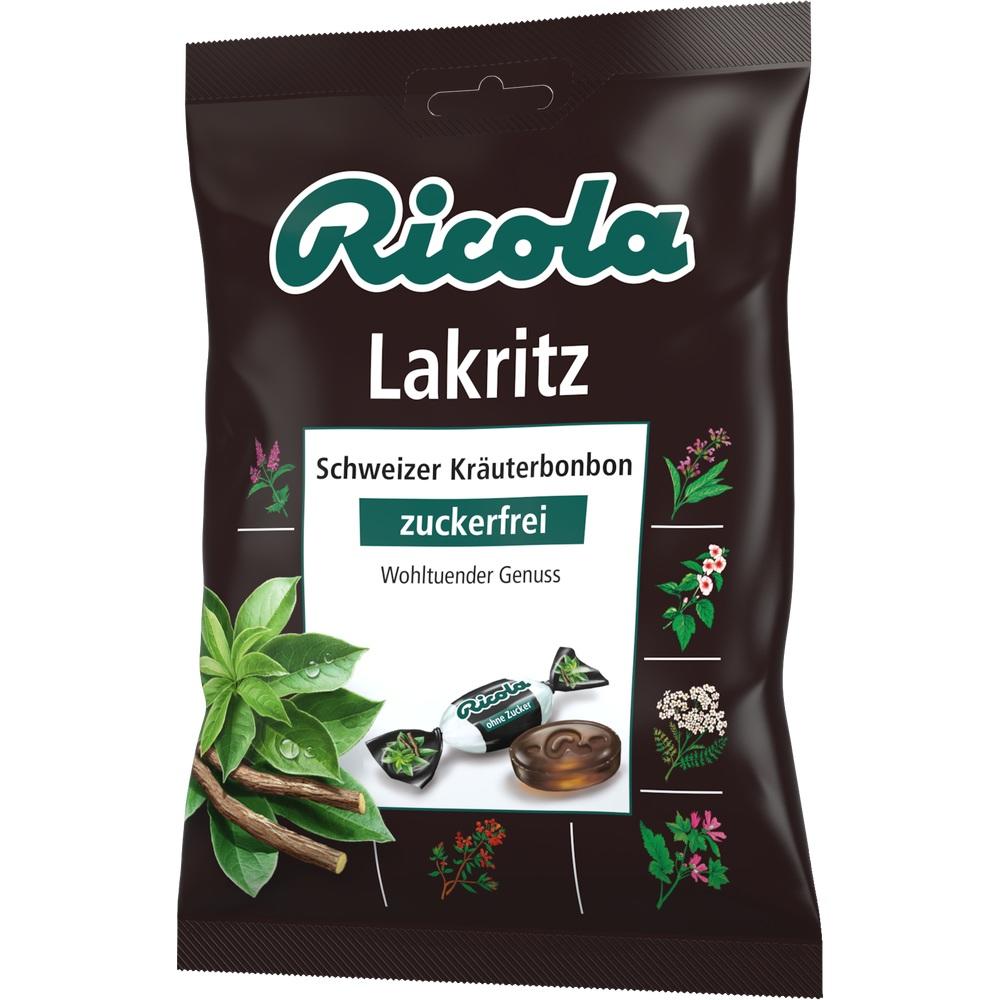 Ricola Lakritz Schweizer Kräuterhbonbon zuckerfrei 75 g Bonbons