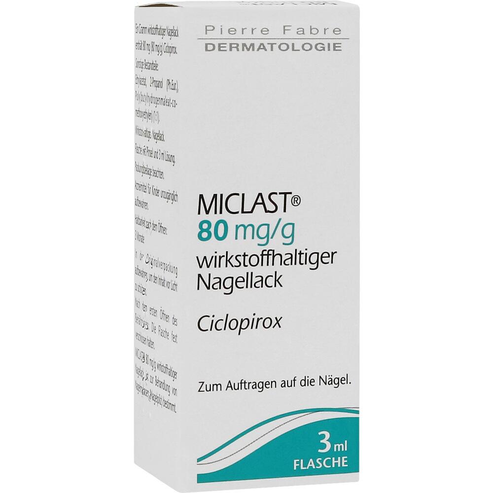 MICLAST 80 mg/g wirkstoffhaltiger Nagellack 3 ml Wirkstoffhaltiger Nagellack