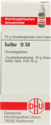 SULFUR D 30 Globuli 10 g Globuli