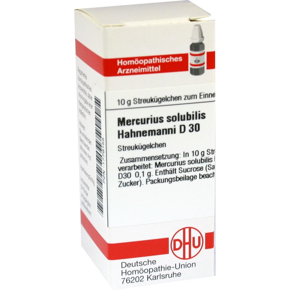 MERCURIUS SOLUBILIS Hahnemanni D 30 Globuli 10 g Globuli