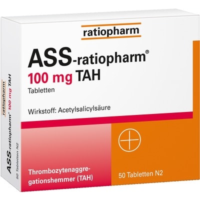 ASS-ratiopharm 100 mg TAH 50 St Tabletten